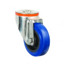 ELASTIC CASTORS - SWIVEL - SINGLE BOLT HOLE